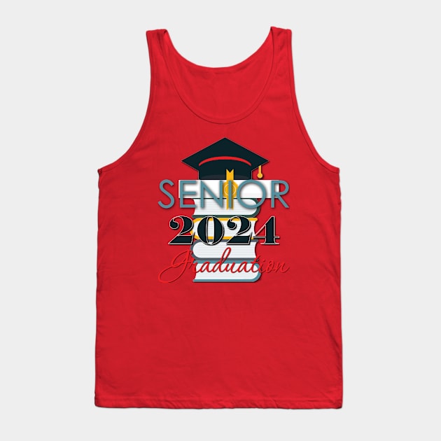 Senior 2024 Tank Top by TeeText